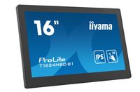 Iiyama ProLite T1624MSC-B1 Touchscreen monitor Energielabel: E (A - G) 39.6 cm (15.6 inch) 1920 x 1080 Pixel 16:9 25 ms HDMI IPS LCD - thumbnail