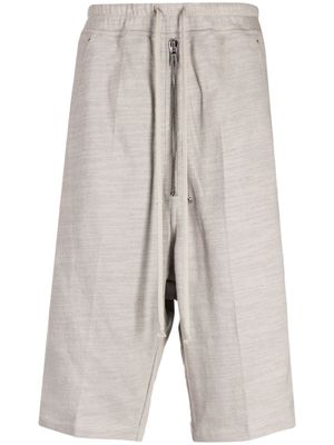 Rick Owens short sarouel à détail d'œillets - Gris