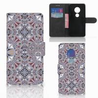 Motorola Moto G7 Play | Bookcase | Flower Tiles