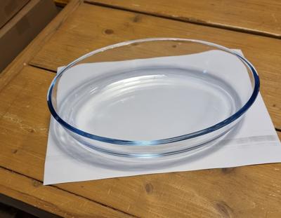 Glazen ovenschaal-serveerschaal ovaal 35 x 24 cm - Ovenschotel oven serveerschaal van glas