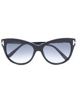 TOM FORD Eyewear lunettes de soleil à monture papillon - Noir