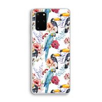 Bloemen tukan: Samsung Galaxy S20 Plus Transparant Hoesje Bloemen tukan: Samsung Galaxy S20 Plus Transparant Hoesje
