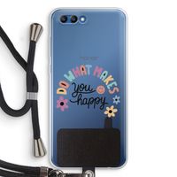 Happy days: Honor 10 Transparant Hoesje met koord