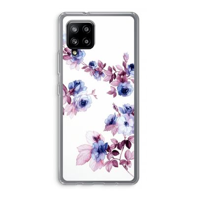 Waterverf bloemen: Samsung Galaxy A42 5G Transparant Hoesje
