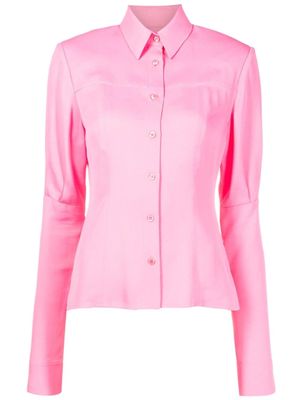 Gloria Coelho chemise à manches longues - Rose
