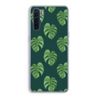 Monstera leaves: Oppo A91 Transparant Hoesje - thumbnail