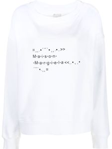 Maison Margiela sweat à logo imprimé - Blanc