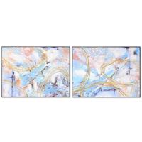 Schilderij DKD Home Decor 122 x 4,5 x 92 cm Abstract Modern (2 Stuks)