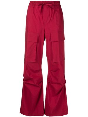 P.A.R.O.S.H. pantalon court à poches cargo - Rouge