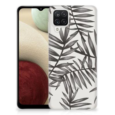 Samsung Galaxy A12 | TPU Case | Leaves Grey Samsung Galaxy A12 | TPU Case | Leaves Grey