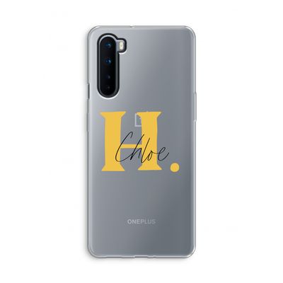 Amber Script: OnePlus Nord Transparant Hoesje
