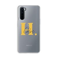 Amber Script: OnePlus Nord Transparant Hoesje