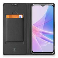 OPPO A78 | A58 5G | Standcase | Marmer Wit Zwart - Origineel Cadeau Man