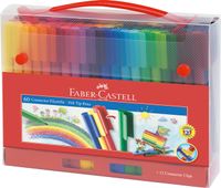 Kleurstift Faber-Castell Connector koffer Ãƒ 60 stuks assorti - thumbnail