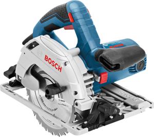 Bosch Professional GKS 55+ GCE in L-Boxx Handcirkelzaag Zaagdiepte 90° (max.) 63 mm Incl. koffer 1350 W