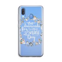 Diamonds: Samsung Galaxy A40 Transparant Hoesje