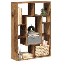Boekenkast 63x20x90 cm bewerkt hout oud houtkleurig Boekenkast 63x20x90 cm bewerkt hout oud houtkleurig