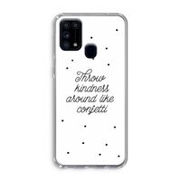 Confetti: Samsung Galaxy M31 Transparant Hoesje