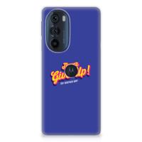 Motorola Edge 30 Pro | Siliconen hoesje | met naam Never Give Up