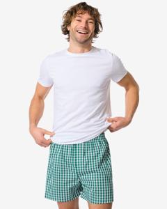 HEMA Losse Herenboxer Ruiten Groen (groen)