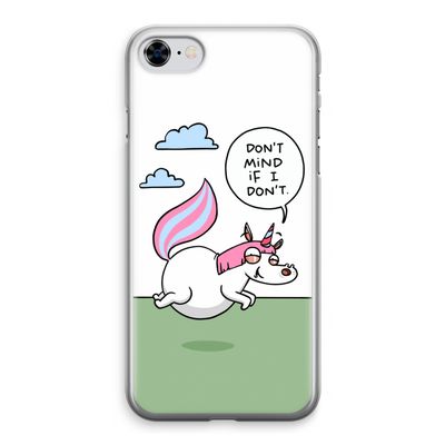 Unicorn: iPhone 8 Transparant Hoesje