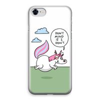 Unicorn: iPhone 8 Transparant Hoesje