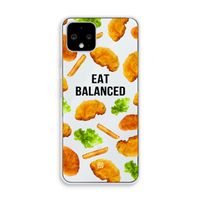 Eat Balanced: Pixel 4 Transparant Hoesje