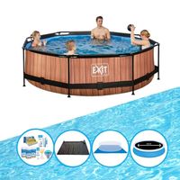 EXIT Zwembad Timber Style - Frame Pool ø300x76cm - Combi Deal - thumbnail