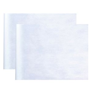 Tafelloper op rol - 2x - wit - 30 cm x 10 m - non woven polyester