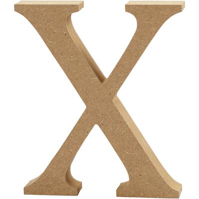 Creativ Company Letter, x, h: 8 cm, dikte 1,5 cm, 1 stuk