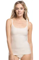 Magic licht corrigerend naadloos hemd smalle bandjes - Shapewear singlet huidskleur