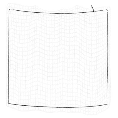 VidaXL Aanhangwagennet elastisch touw 3x3 m polypropeen wit