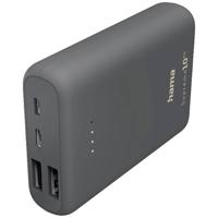 Hama Supreme 10HD Powerbank 10000 mAh LiPo USB-A, USB-C Donkergrijs - thumbnail