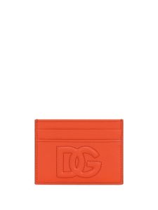 Dolce & Gabbana porte-cartes à logo embossé - Orange