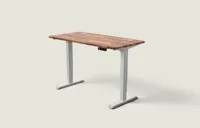 Desktronic HomePro bureau Grijs / Massief Walnoot / 140x70 cm