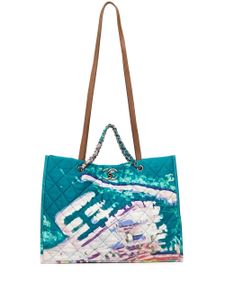 CHANEL Pre-Owned sac cabas Limited Edition Graffiti Watercolour (2011) - Bleu