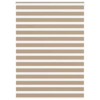 Zebra Blind 155x230 cm stofbreedte 150,9 cm polyester zandbruin