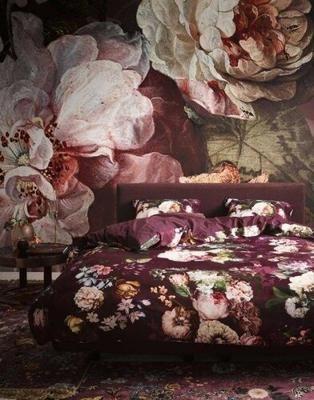 Essenza Essenza Fleur Dekbedovertrek Burgundy