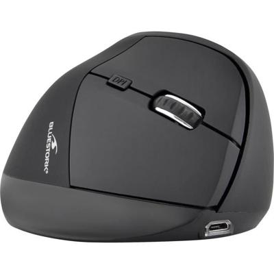Ergonomische muis - Draadloos - Bluestork - Optisch - 1200 dpi - 6 knoppen - PC / MAC