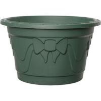 Whitefurze Kerstboom voet standaard - groen - kunststof - 42 x 25 cm - rond - voor echte bomen