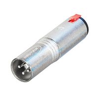 Neutrik NA3MJ XLR male naar Stereo Jack female adapter