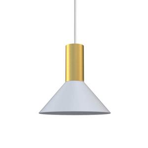 Nowodvorski Witte hanglamp Hermanos met goud 8040