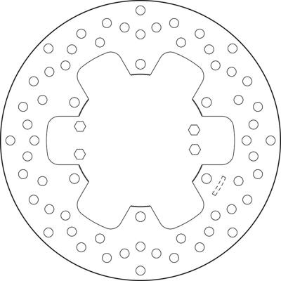 BREMBO Serie Oro remschijf, remschijven voor de moto, vast 68B407H8