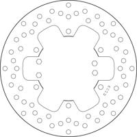 BREMBO Serie Oro remschijf, remschijven voor de moto, vast 68B407H8