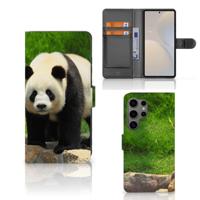 Samsung Galaxy S25 Ultra | Telefoonhoesje | Met pasjeshouder | Panda