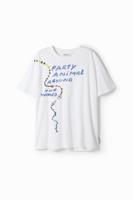 Korte mouwen T-shirt party animal - WHITE - M