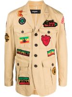 DSQUARED2 veste à patch logo - Tons neutres