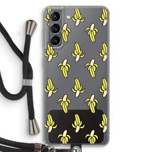 Bananas: Samsung Galaxy S21 Transparant Hoesje met koord