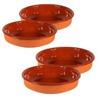 Set van 4x tapas borden/schalen Sevilla 26 cm en 24 cm