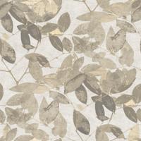 Decoprint Herbarium Behang met bladeren print - HE27271